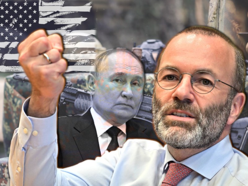 Die Europawahl müsse genutzt werden, um die EU-Kompetenzen zu stärken. Weber fordert den Aufbau eines gemeinsamen Verteidigungspfeilers, um unabhängig von den USA zu werden.