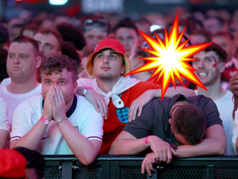 Großer Zoff nach dem EM-Finale! Die englischen Fans lassen ihrem Frust freien Lauf - sie einen Hauptschuldigen für die Enttäuschung gefunden.