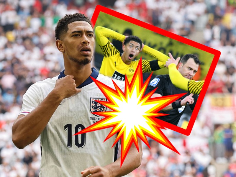 Jude Bellingham schaut angespannt aufs EM-Halbfinale.