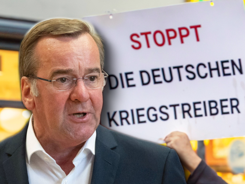 Demo gegen Pistorius vor der Sachsen-Wahl