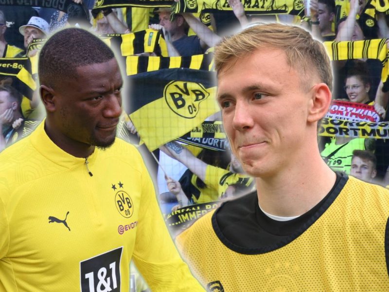 Maximilian Beier und Serhou Guirassy stürmen ab sofort für Borussia Dortmund.