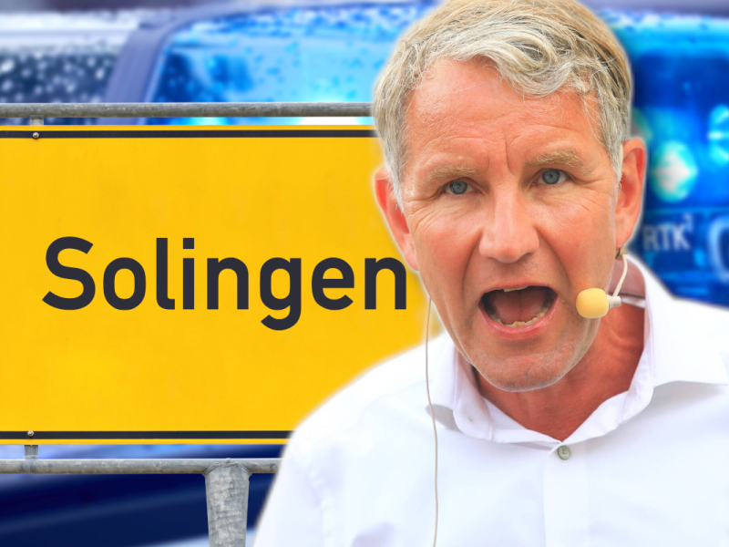 Macht direkt mit Solingen Wahlkampf: Björn Höcke (AfD).