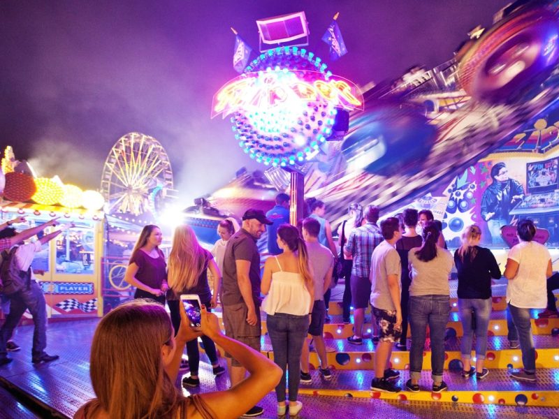 Auf der Cranger Kirmes kam es nachts zu einem Polizei-Einsatz!