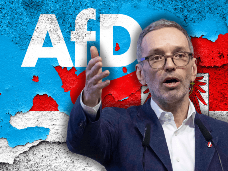 AfD auf Österreich und den Rechts-Politiker Herbert Kickl.