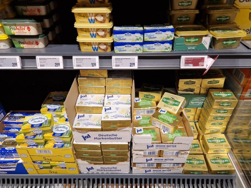 Die Butter bei Rewe, Aldi und anderen Märkten wird immer teurer!