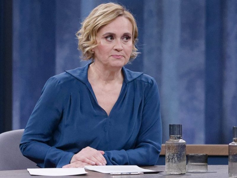 Miosga in ihrer ARD-Sendung.