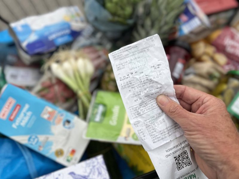 Supermarkt Kassenbon