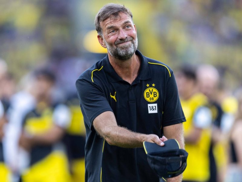 Jürgen Klopp kehrte ins Stadion von Borussia Dortmund zurück.