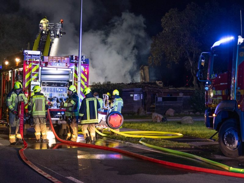 Wohnhaus in Alpen nach Explosion