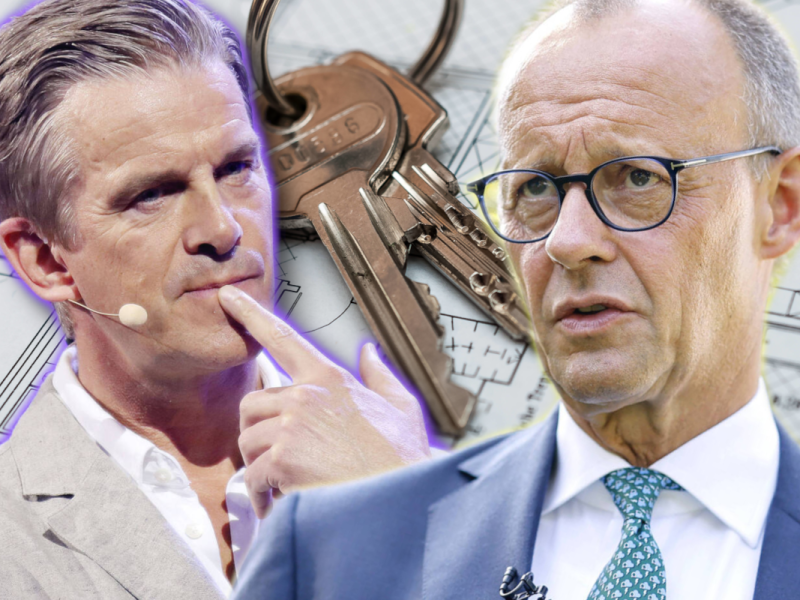 Markus Lanz und Friedrich Merz über Wohnraum.
