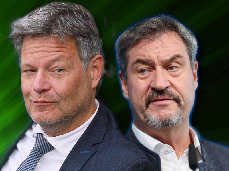 Söder mag Habeck nicht als Koalitionspartner haben.