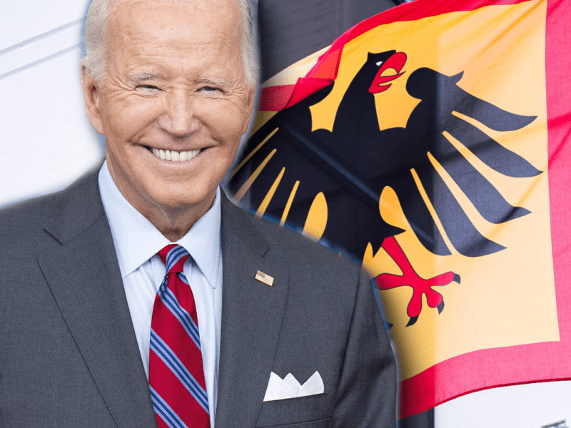 Biden wird in Deutschland geehrt.