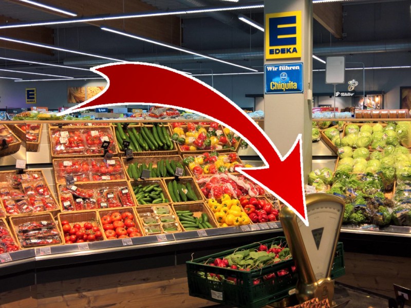 edeka gemüse waage
