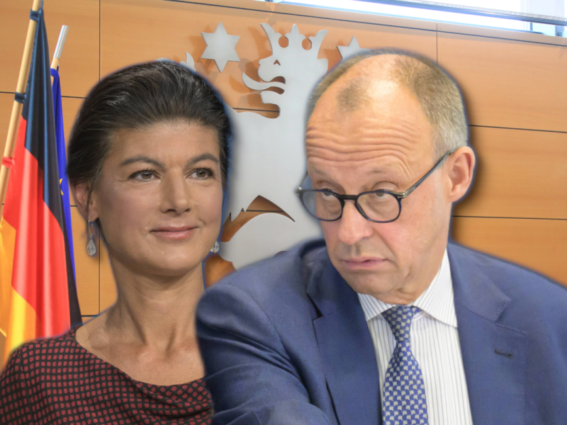 BSW-Chefin Wagenknecht will Meuterei in der CDU gegen Merz.