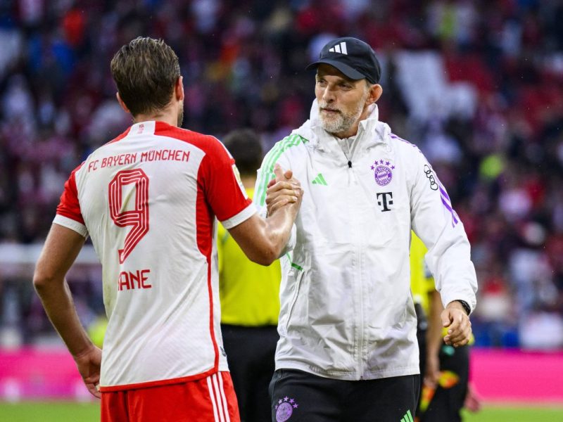 Thomas Tuchel wieder mit Harry Kane vereint.