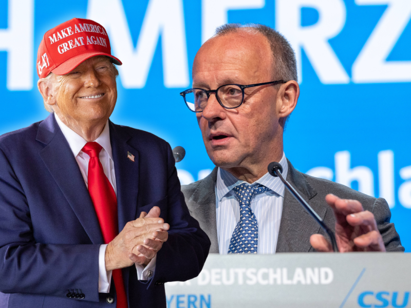 Friedrich Merz nimmt Trump-Rhetorik an.
