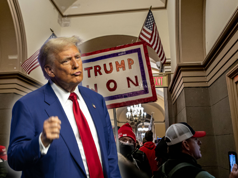 Ein Trump-Anhänger will bei einer Harris-Wahl zu schweren Geschützen greifen.