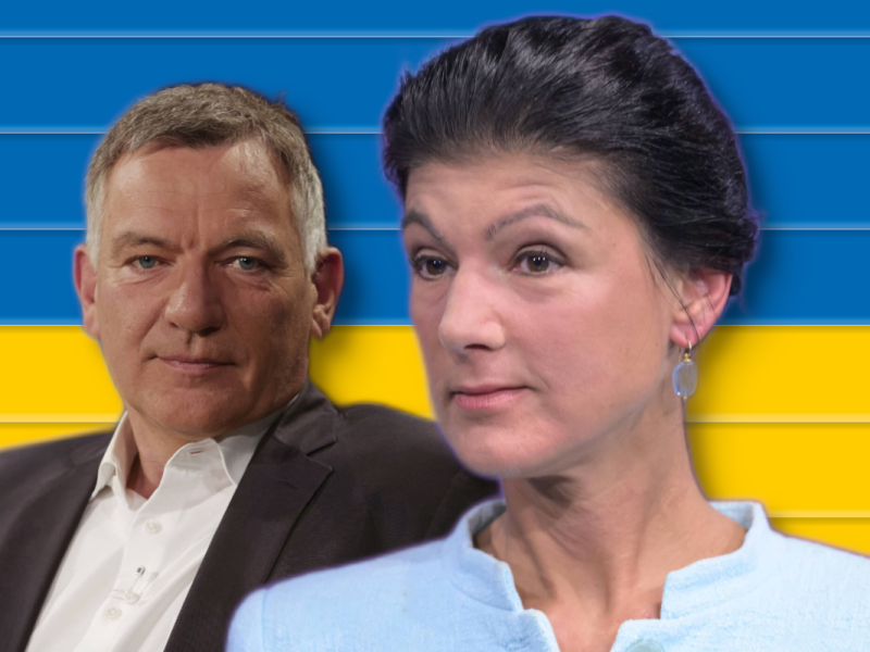 Jan van Aken kritisiert Wagenknechts Friedensposition in der Ukraine.