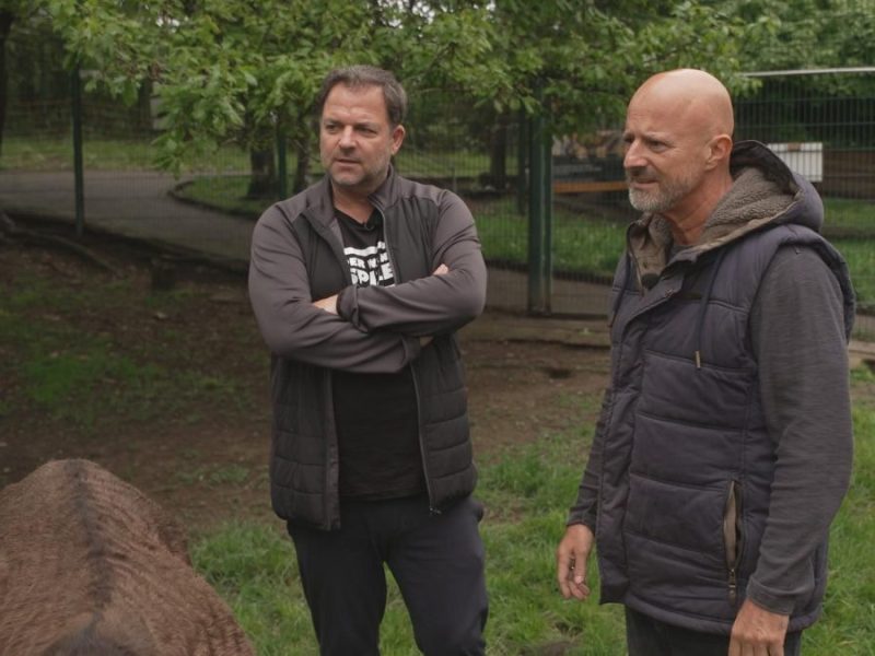 Martin Rütter erhält nach dem Staffelstart von 