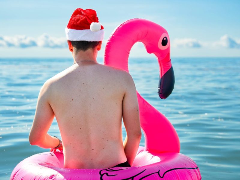 Weihnachts-Urlaub am Strand