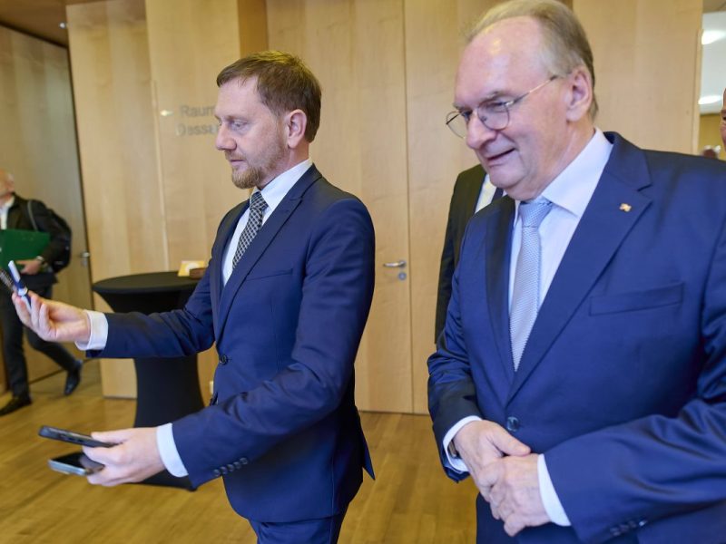 Michael Kretschmer will künftig eine Minderheitsregierung anführen.