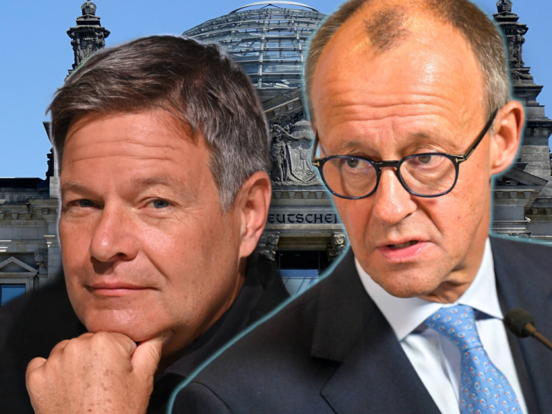 Kanzler-Duell zwischen Habeck und Merz?