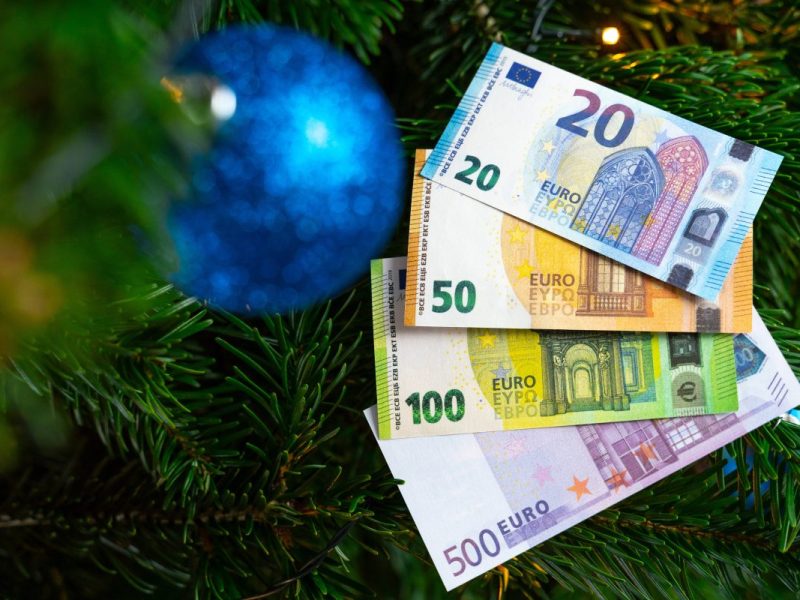 Weihnachten Bargeld