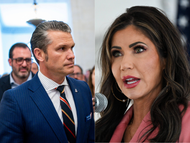 Trump-Anhänger mit dem signifikanten Mar-a-Lago-Gesicht.