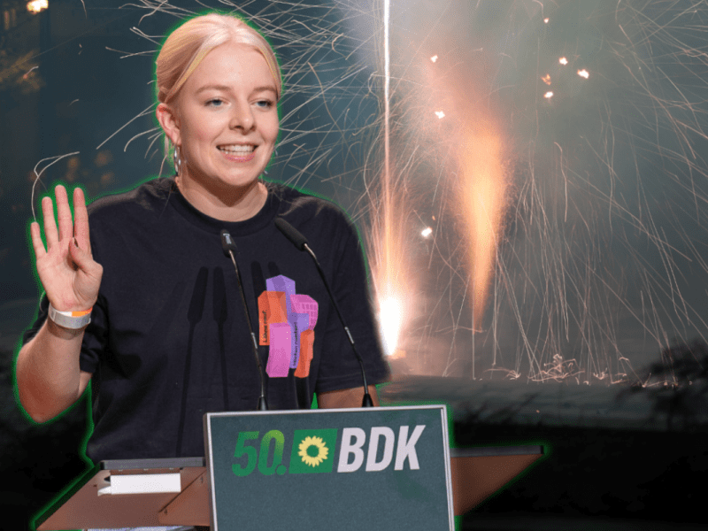 Die Sprecherin der Grünen Jugend politisiert Böller-Unfälle.