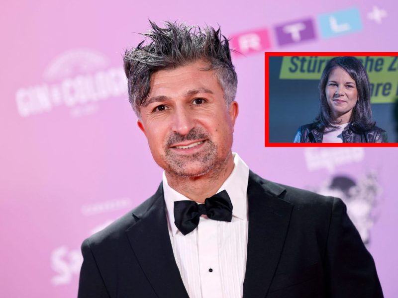 Lotto-König Chico möchte mit Annalena Baerbock Essen gehen. (Montage DER WESTEN)