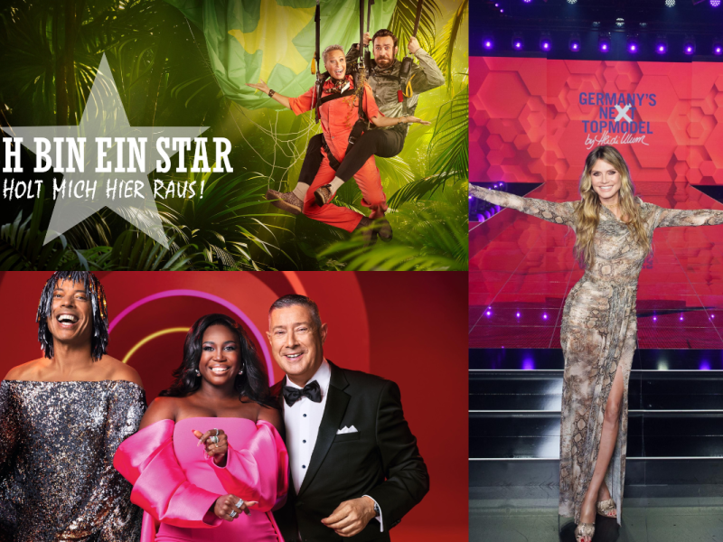 Dschungelcamp, Let's Dance, GNTM