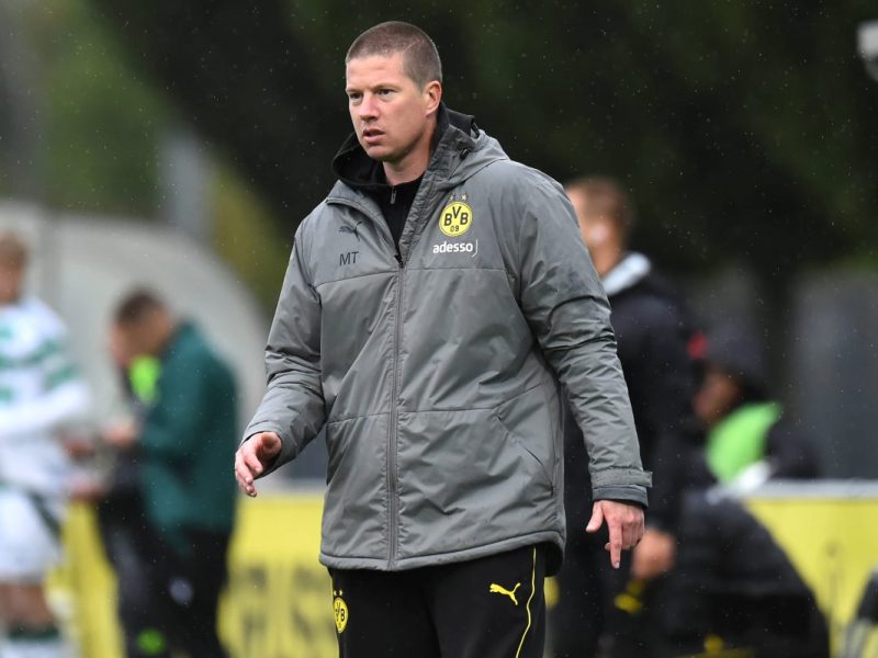 Mike Tullberg coacht Borussia Dortmund im kommenden Spiel.