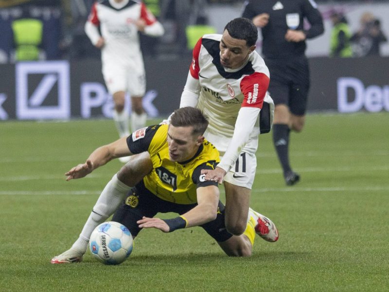 Auch in Frankfurt läuft es für Dortmund zunächst nicht.