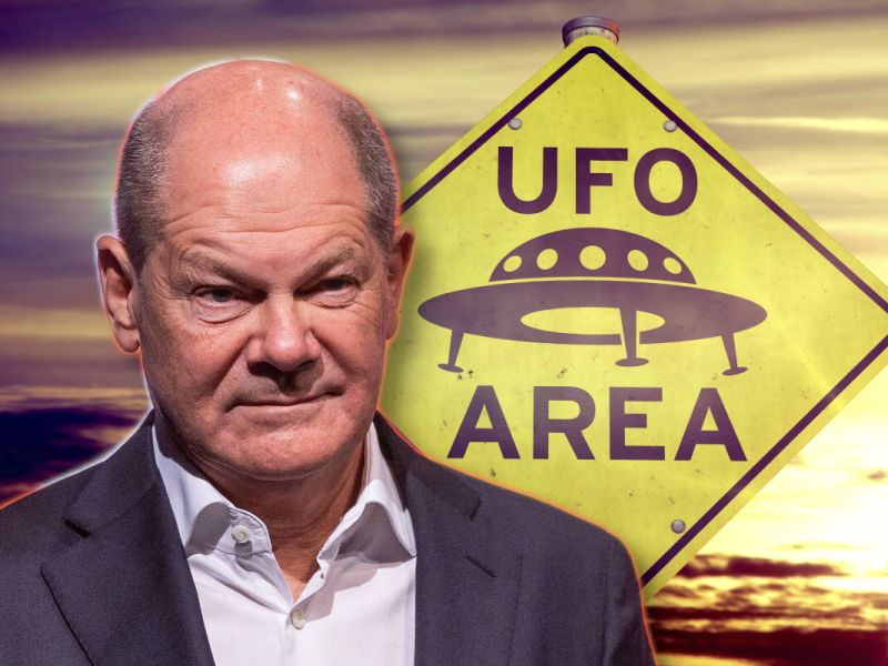 Aliens auf der Erde? Was weiß Olaf Scholz?