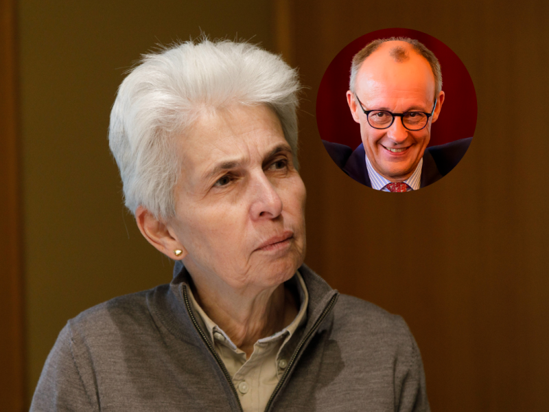 Strack-Zimmermann schlägt sich im Wahlkampf auf die Seiten von Friedrich Merz.